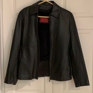Stylish Fitted Leather Jacket